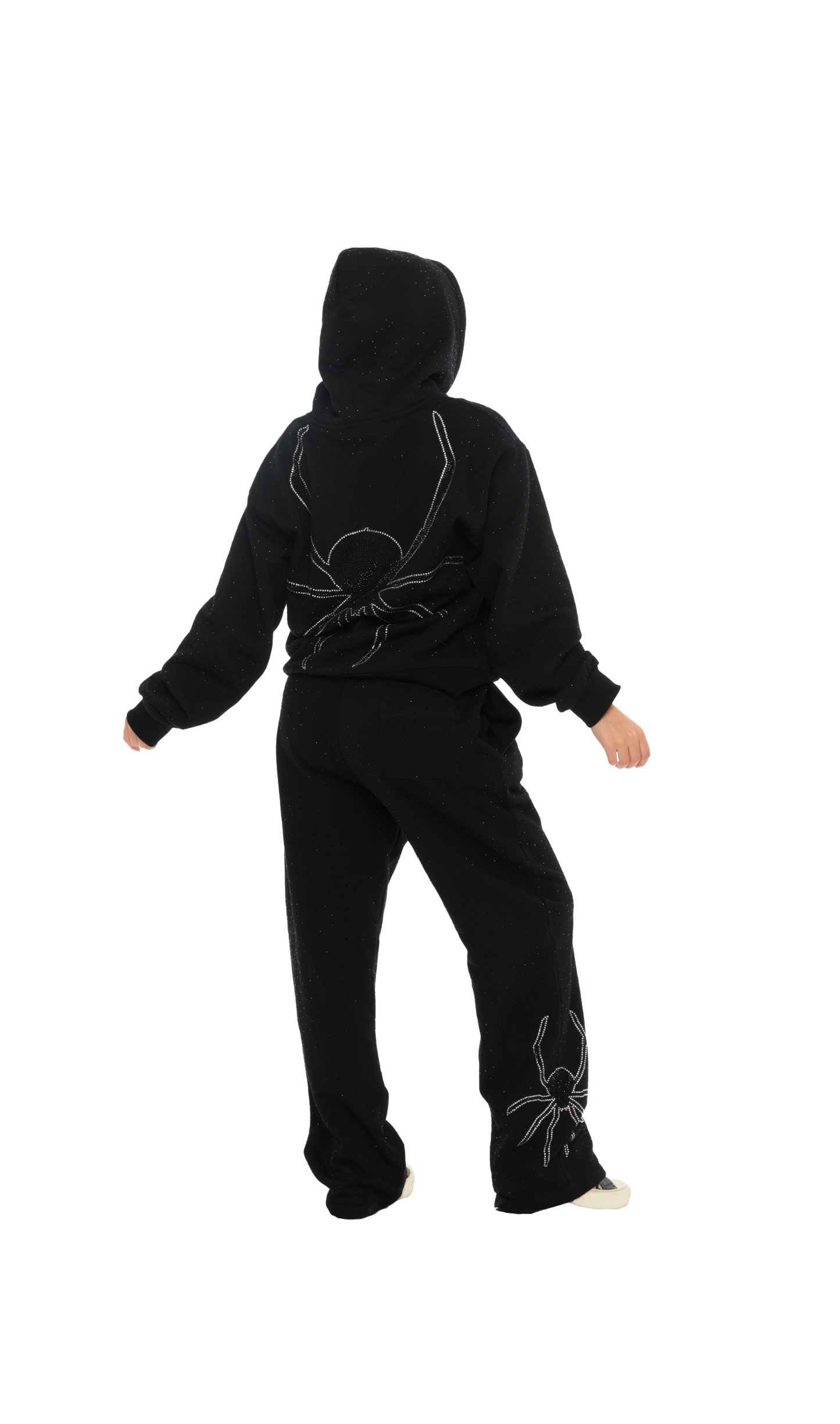 BLACK SPIDER HOODIE