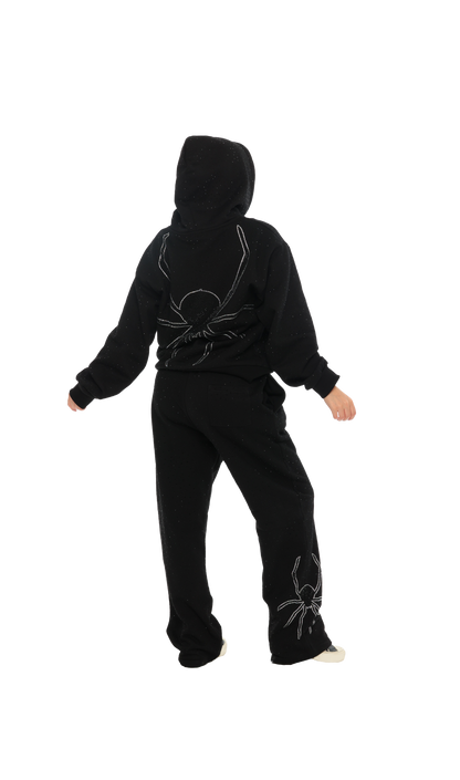 BLACK SPIDER HOODIE