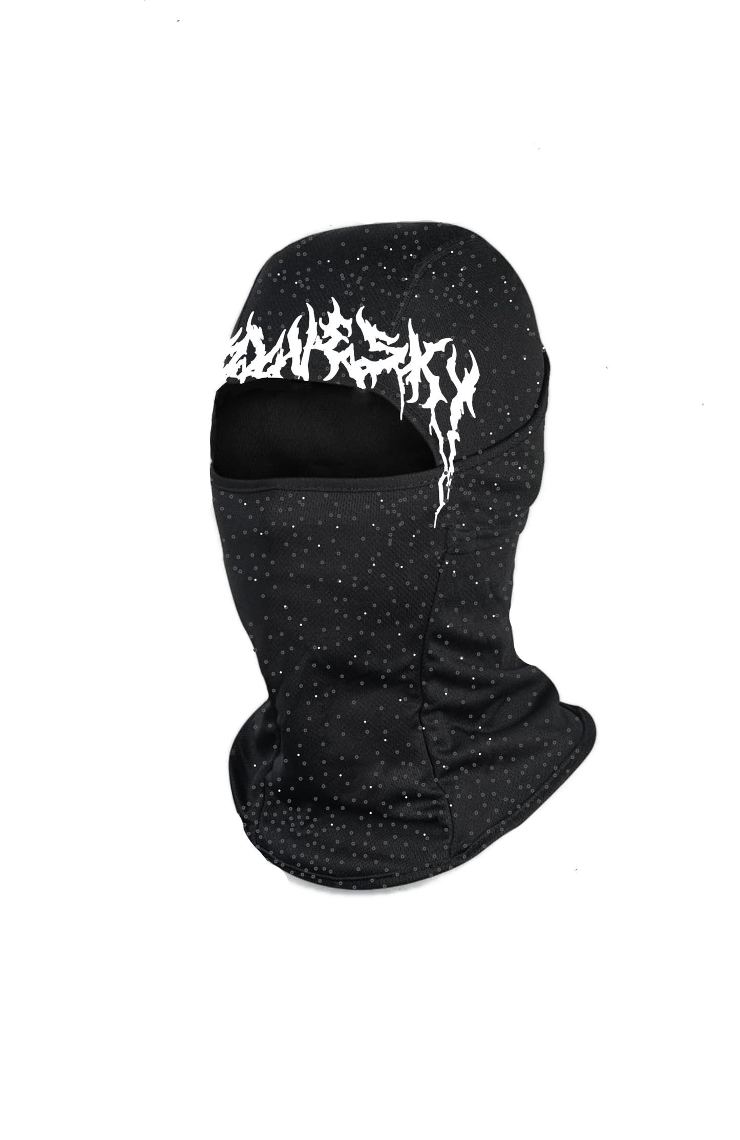 Ski mask with rhinestones