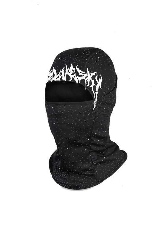 Ski mask with rhinestones