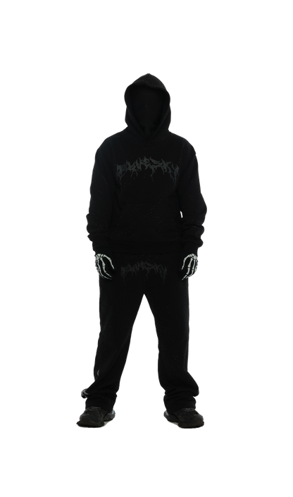 BLACK SPIDER HOODIE