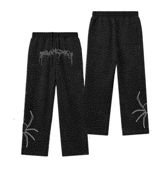 BLACK SPIDER SWEATPANDS