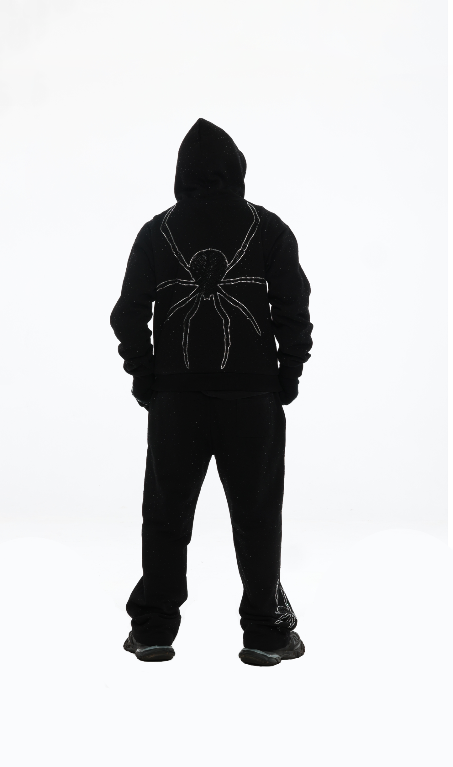 BLACK SPIDER HOODIE