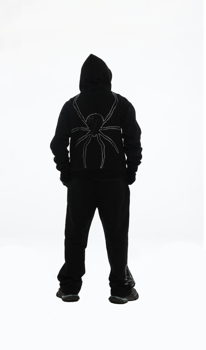 BLACK SPIDER HOODIE