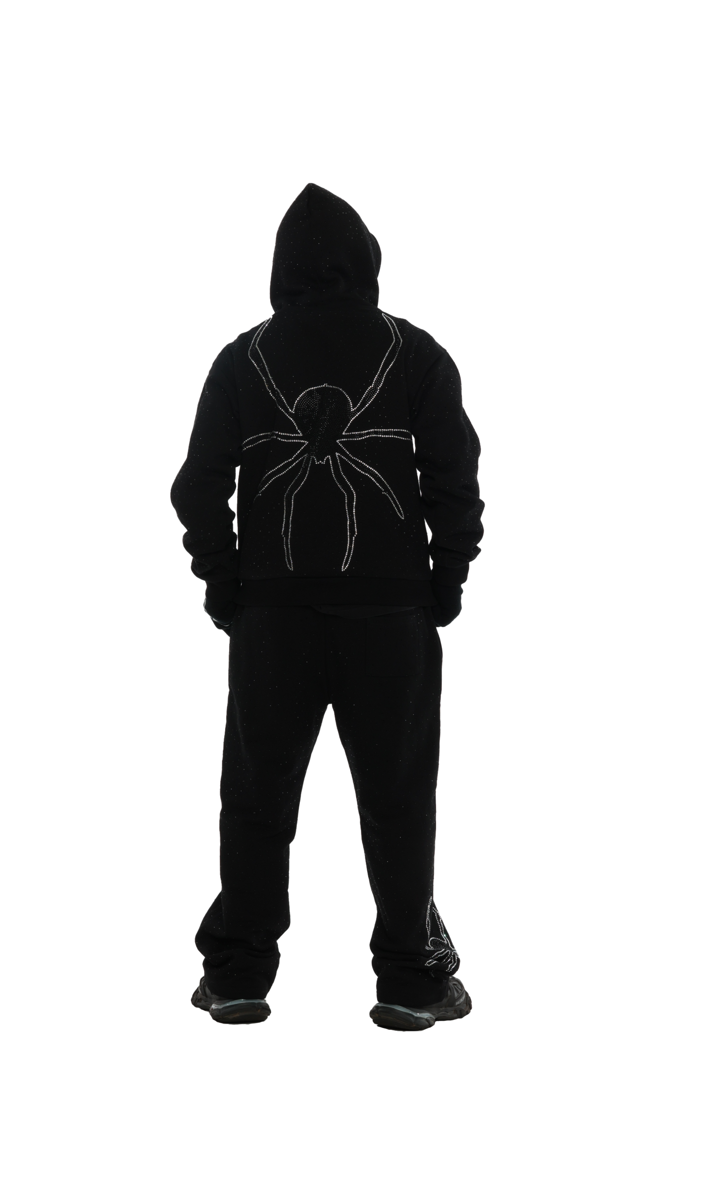 BLACK SPIDER HOODIE