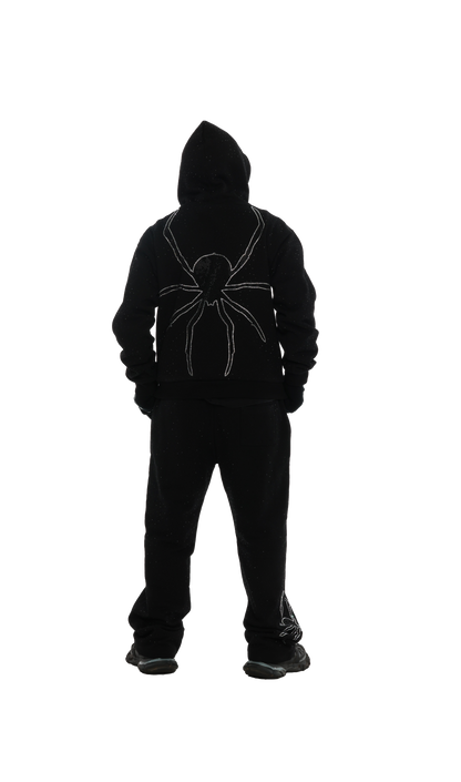 BLACK SPIDER HOODIE