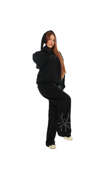 BLACK SPIDER HOODIE