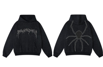 BLACK SPIDER HOODIE