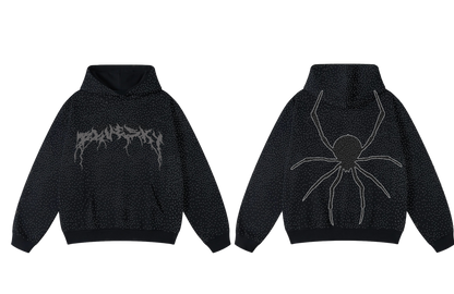BLACK SPIDER HOODIE